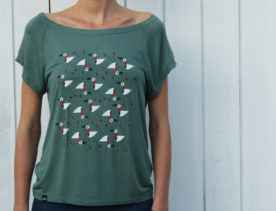 detalhe cami flamingos