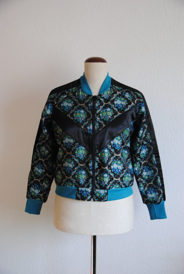 Blousonjacke Fava türkis/schwarz